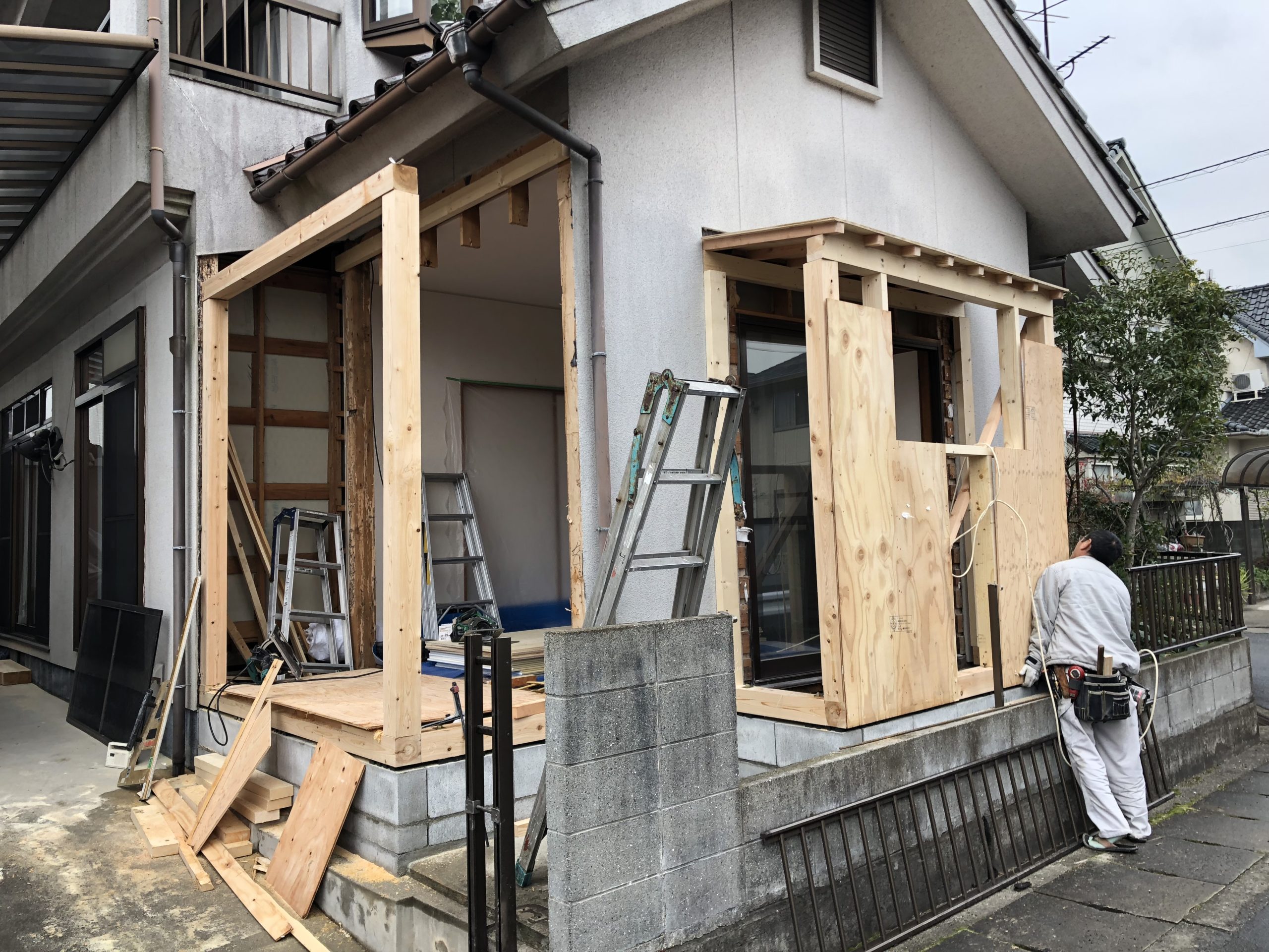 岡山市にて造作工事